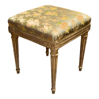 19th C. French Louis XVI Stool For Sale