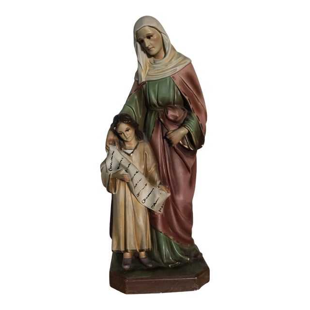 Vintage Chalkware Figure Santa Ana For Sale