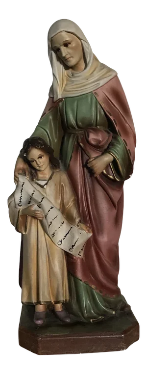 Vintage Chalkware Figure Santa Ana