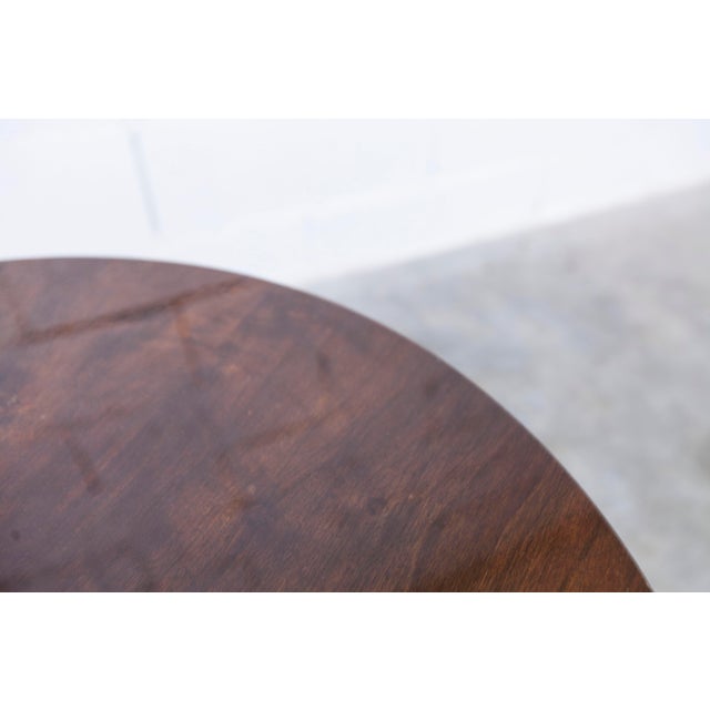 Tripod Coffee Table in Varnished Mahogany, 1960s For Sale - Image 4 of 17