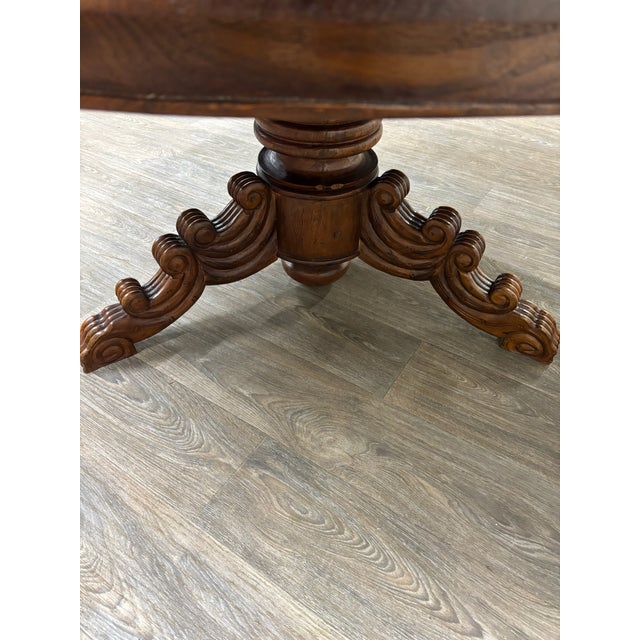 Antique French Renaissance Revival Victorian Renaissance Solid Oak Dining Table For Sale - Image 18 of 18