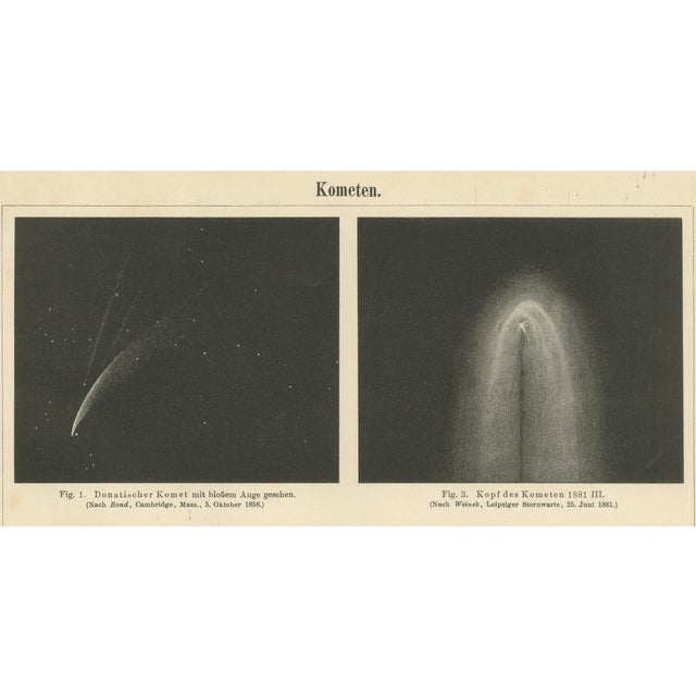 Antique Comet Study Kometen, 1890s For Sale - Image 4 of 8