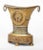 Antique French Empire gilt bronze 'flower vase' mantle clock from the Charles X period 1825. With 3 inch gilt dial and...
