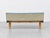 Textile Vintage Bench Seat in Blue Imitation Leather, 1960s For Sale - Image 7 of 13