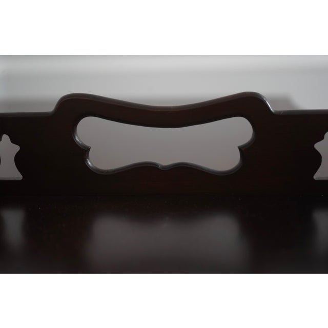 Brown Late 20th Century Virginia Metalcrafters Colonial Williamsburg Serving Tray For Sale - Image 8 of 9