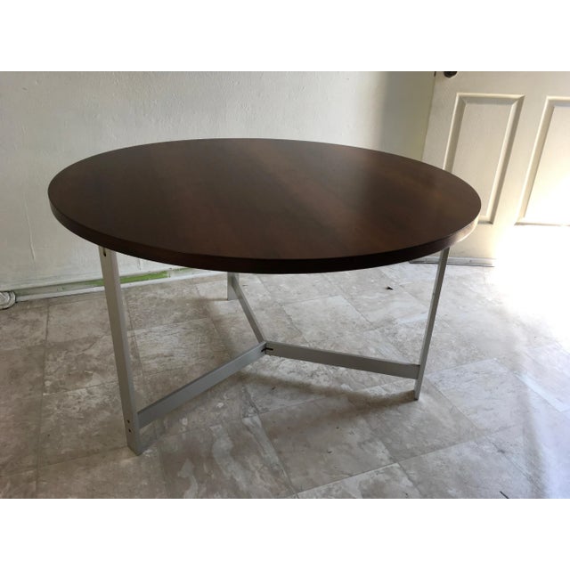Rare 1960s Rosewood & Aluminum Table by Jørgen Kastholm & Preben Fabricius – Danish Modern Design For Sale - Image 11 of 12