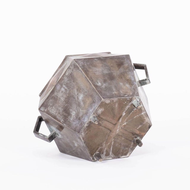Bronze French Polygon-Shaped Jardinière For Sale - Image 4 of 10