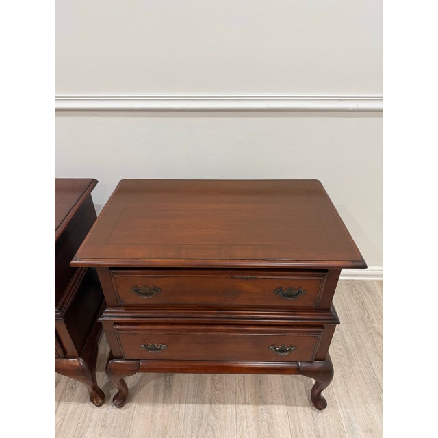 Mid-Century Modern 1990s Jaclyn Smith Furniture Collection Nighstands by Largo, Pair For Sale - Image 3 of 12