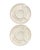 Mid-Century Modern Vintage California Pottery White Artichoke Plates, a Pair For Sale - Image 3 of 3
