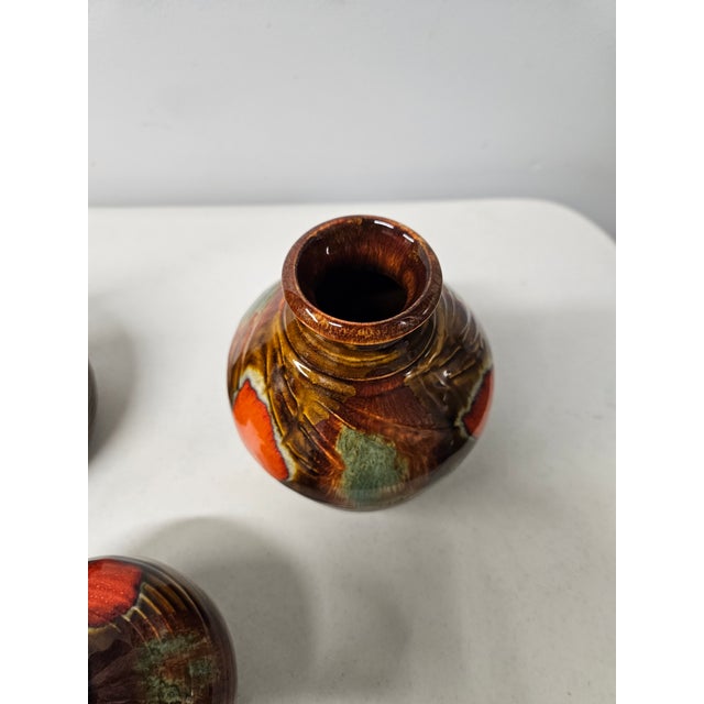 Dryden Pottery Drip-Glaze Vase Collection -1976 For Sale - Image 9 of 14