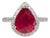 4.3ct Madagascar Ruby Ring With Earth-Mined Diamond Accents: Solid 14k Gold, Size 6.75 For Sale