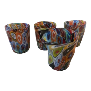 2000s "Murrisa Murano Glass" Glasses- Set of 4