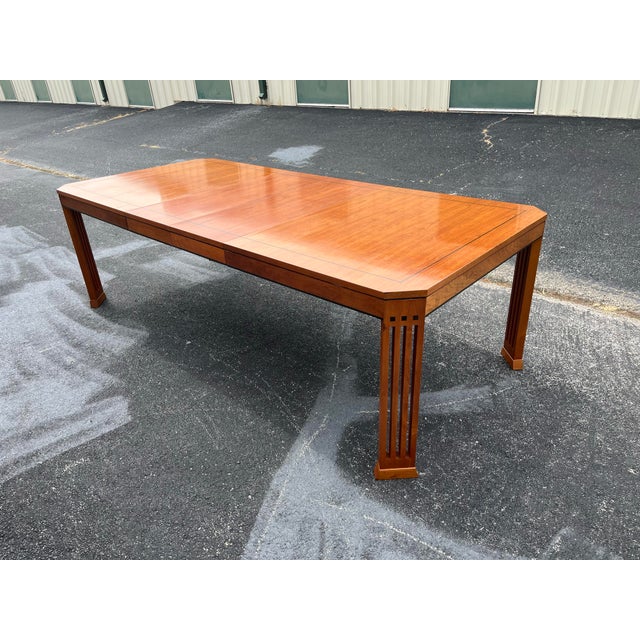 1990s Stickley 21st Century Collection Cherry Extension Dining Table For Sale - Image 5 of 12