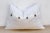 Ivory Ivory Veil Lumbar Applique Pillow Cover For Sale - Image 8 of 9
