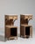 Pair of Eclectic Oak Side Tables with Marble Tops, Antique, France, Circa 1900 For Sale - Image 9 of 15