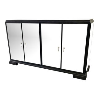 Vintage Mitchell Gold & Bob Williams Mirrored Sideboard Credenza For Sale