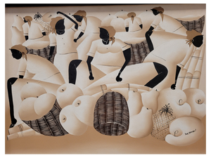 José Diereseu, Dominican Women in the Market, 1967, Oil on Canvas