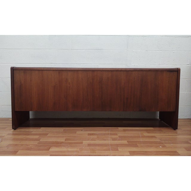 Wood 1960s Lehigh Leopold Walnut Credenza For Sale - Image 7 of 11