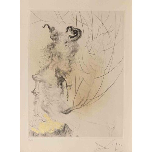 Faust, Tete De Veau (Calf's Head) Etching 49/150, 1960s, Etching For Sale