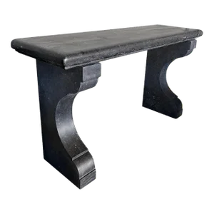 Custom Belgian Bluestone Neoclassical Style Indoor/Outdoor Wall Console Table