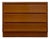Teak Mid-Century Danish Dresser Torring Mobelfabrik Three Drawer Soft Close For Sale