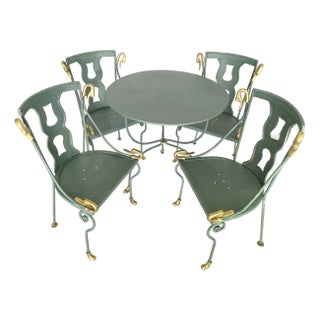 Maison Jansen Gondole Chairs & Table Set, Early 20Th. C For Sale