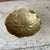 Metal Vintage Brass Lily Pad Pedestal Bowl With Frog Accent For Sale - Image 7 of 12