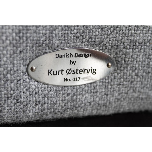 Set of Danish Modern Easy Chair and Stool Model 12 by Kurt Østervig, 2018 For Sale - Image 18 of 18