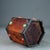 Vintage Huali Wood Hexagonal Brush Holder, Copper Corners and Jade-Like Stones For Sale - Image 9 of 9