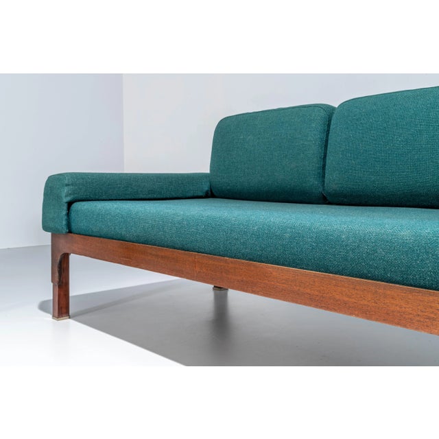 Metal Italian Romantica Living Room Set in Walnut by Piero Ranzani for Elam, 1950s, Set of 3 For Sale - Image 7 of 13