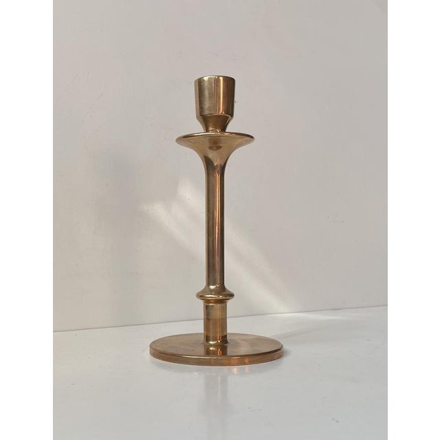 Swedish Bauhaus Era Candleholder in Bronze by Oskar Olsson, 1935 For Sale - Image 9 of 9