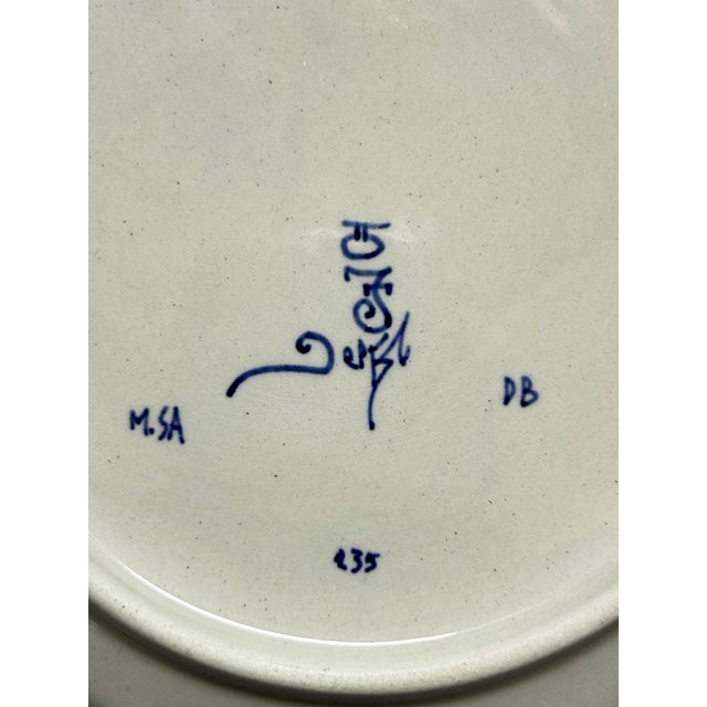 Hand-Painted Blue and White Landscape Plates from Royal Delft, 1980s, Set of 2 For Sale - Image 12 of 13