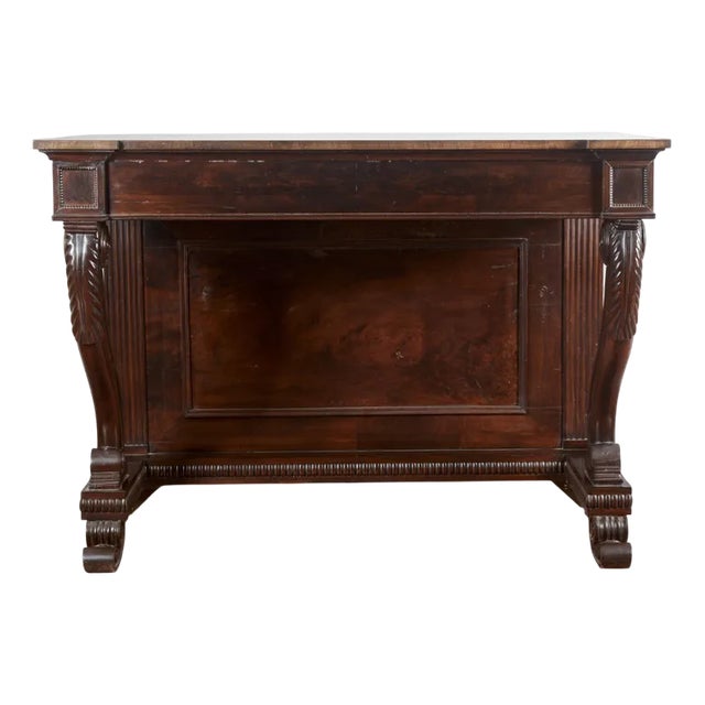 Antique Italian Walnut Console Table For Sale