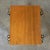 Mid-20th Century MCM Stacking Tables Walnut Veneer Tops Brass and Ebonized Legs Set of 3 For Sale - Image 14 of 18