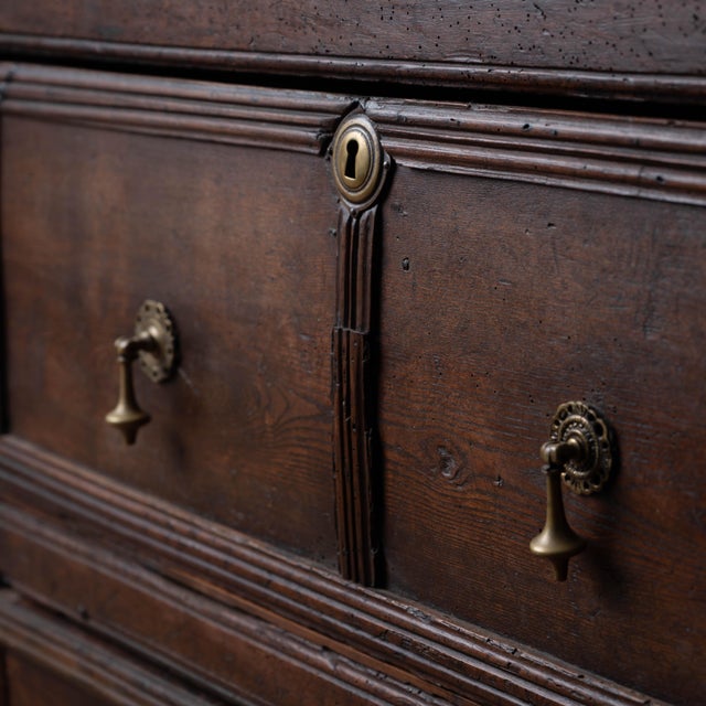 Jacobean Jacobean Oak Chest of Drawers, 17th Century For Sale - Image 3 of 18