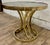 Milo Baughman Vintage Hollywood Regency Art Deco Tulip Milo Baughman Style Brass & Glass Table For Sale - Image 4 of 11