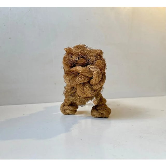 Vintage Natural Rope Lion by Kay Bojesen & Jorgen Bloch, Denmark, 1960s For Sale - Image 4 of 7