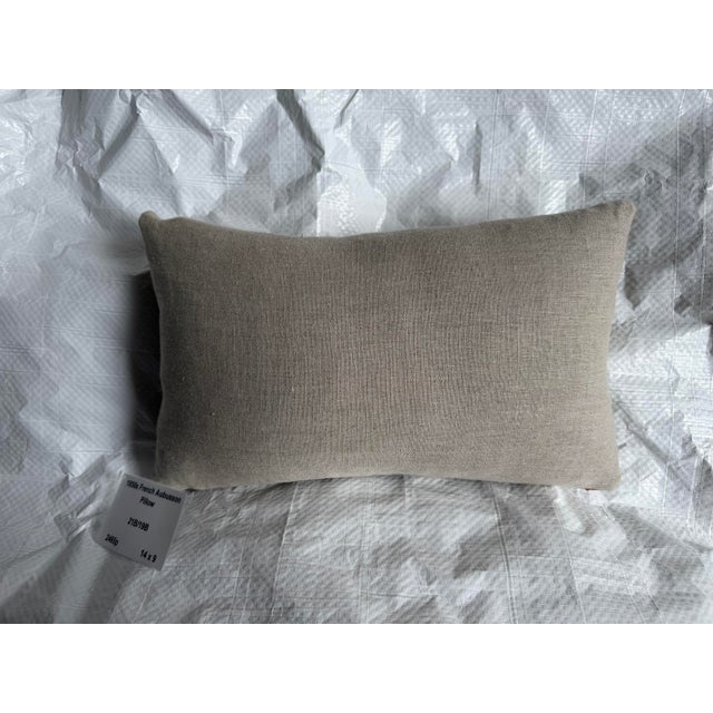Textile French Aubusson Tulip Decorative Pillow, Circa 1850 For Sale - Image 7 of 7