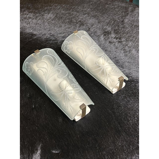 Fontana Arte Wall Lamps by Pietro Chiesa for Fontana Arte, 1950s, Set of 2 For Sale - Image 4 of 15