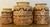 Vintage Wooden Apothecary Jars- Set of 3 For Sale - Image 4 of 17