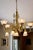 1990s Vintage Brass 2-Up 2-Down Chandelier, Etched Glass Shades, Victorian Revival Lighting Fixture For Sale - Image 5 of 18
