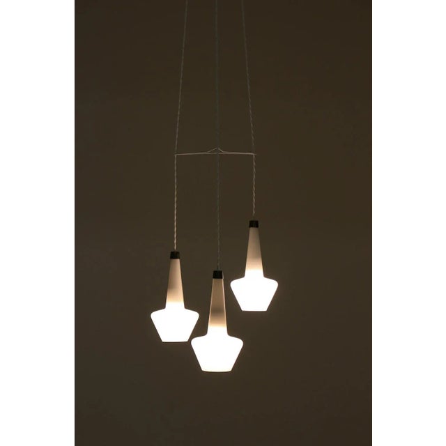 Metal Mid-Century T272 Opaline Glass Pendant by Hans-Agne Jakobsson For Sale - Image 7 of 11