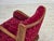 Danish Relax Armchair in Red Furniture Velour and Oak Wood, 1950s For Sale - Image 16 of 18