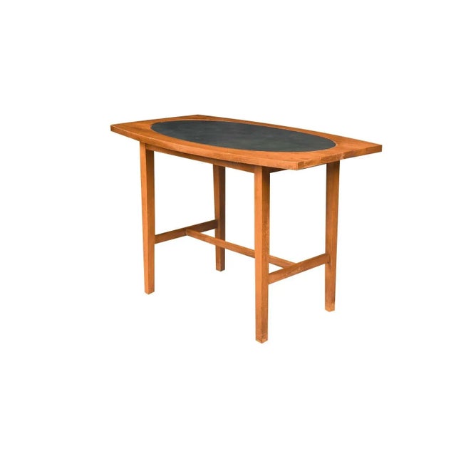 1960s Paul McCobb Perimeter Group Walnut Leather Side Table For Sale In Baltimore - Image 6 of 12