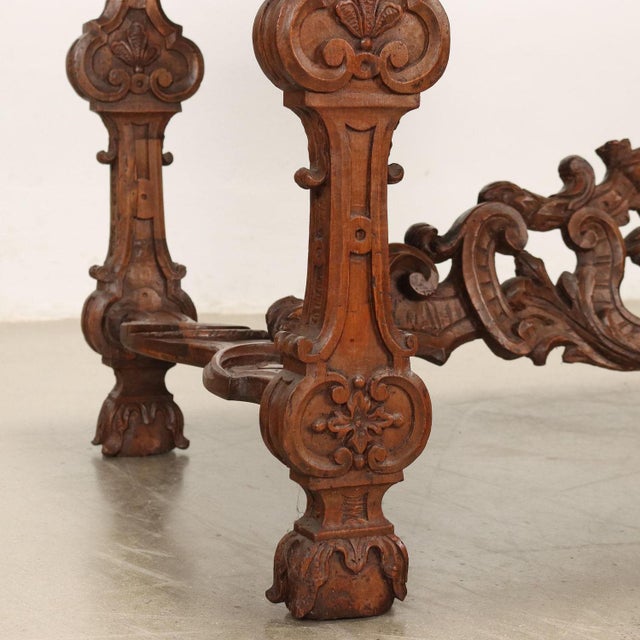 Wood Baroque Console Table in Limewood For Sale - Image 7 of 10