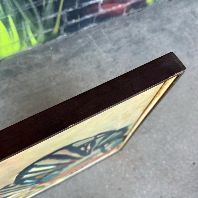 Mid 20th Century Framed Abstract Painting by Rolf P. Velmin For Sale - Image 10 of 12