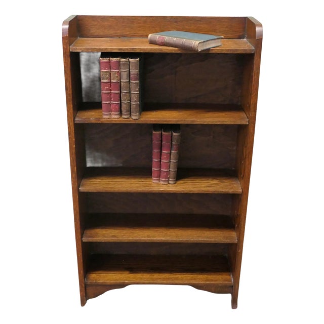 Oak Open Bookcase, 1900s For Sale