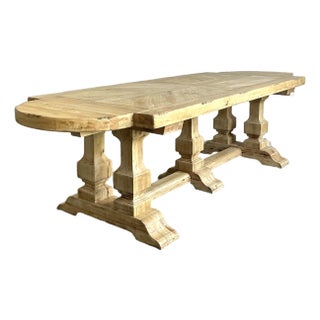 Vintage Boho French Refectory Table For Sale