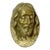 1940s Very Heavy Religious Jesus Christ Brass Wall Plaque Relief Sculpture Statue For Sale