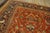 1900s Red Rust Rustic Floral Antique Persian Sultanabad Rug 11' 6'' X 12' Handknotted Wool Carpet For Sale - Image 4 of 6